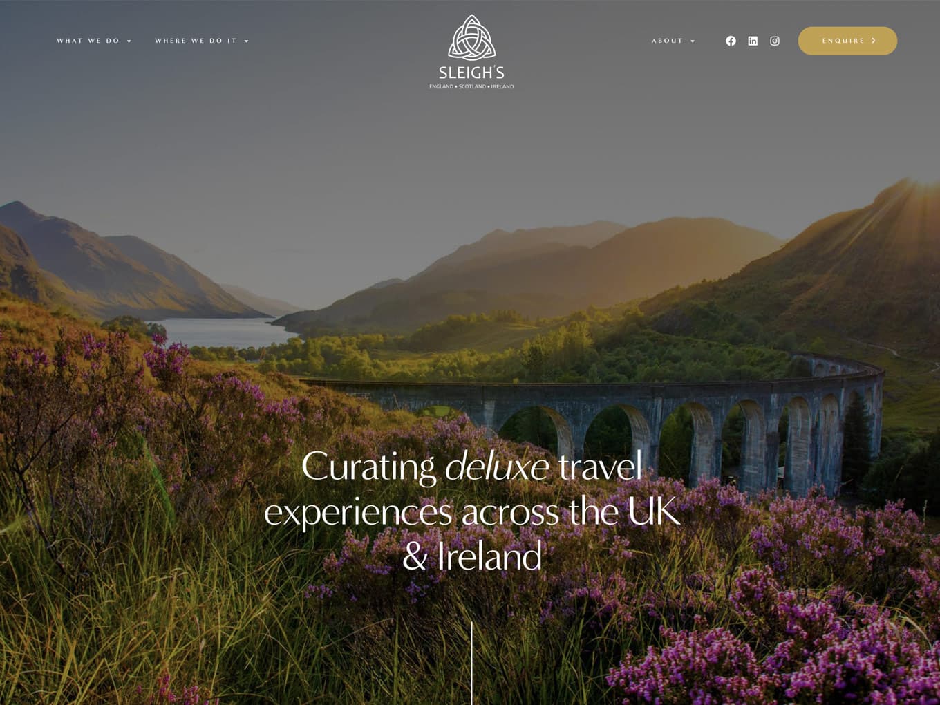 Sleigh's, great luxury tourism website designs