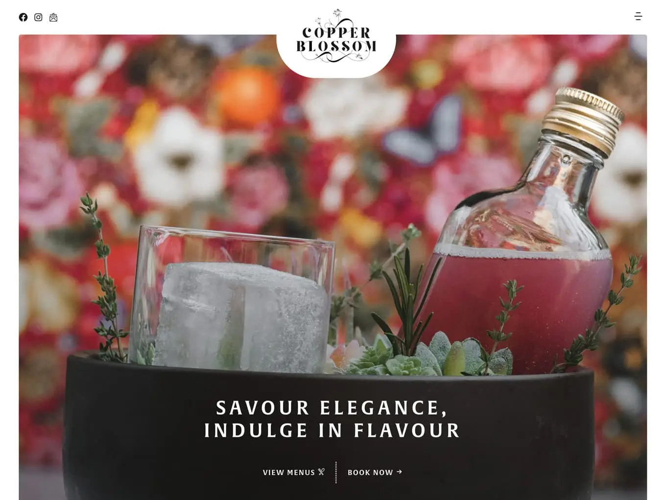 Top cocktail bar and restaurant website design in Wordpress